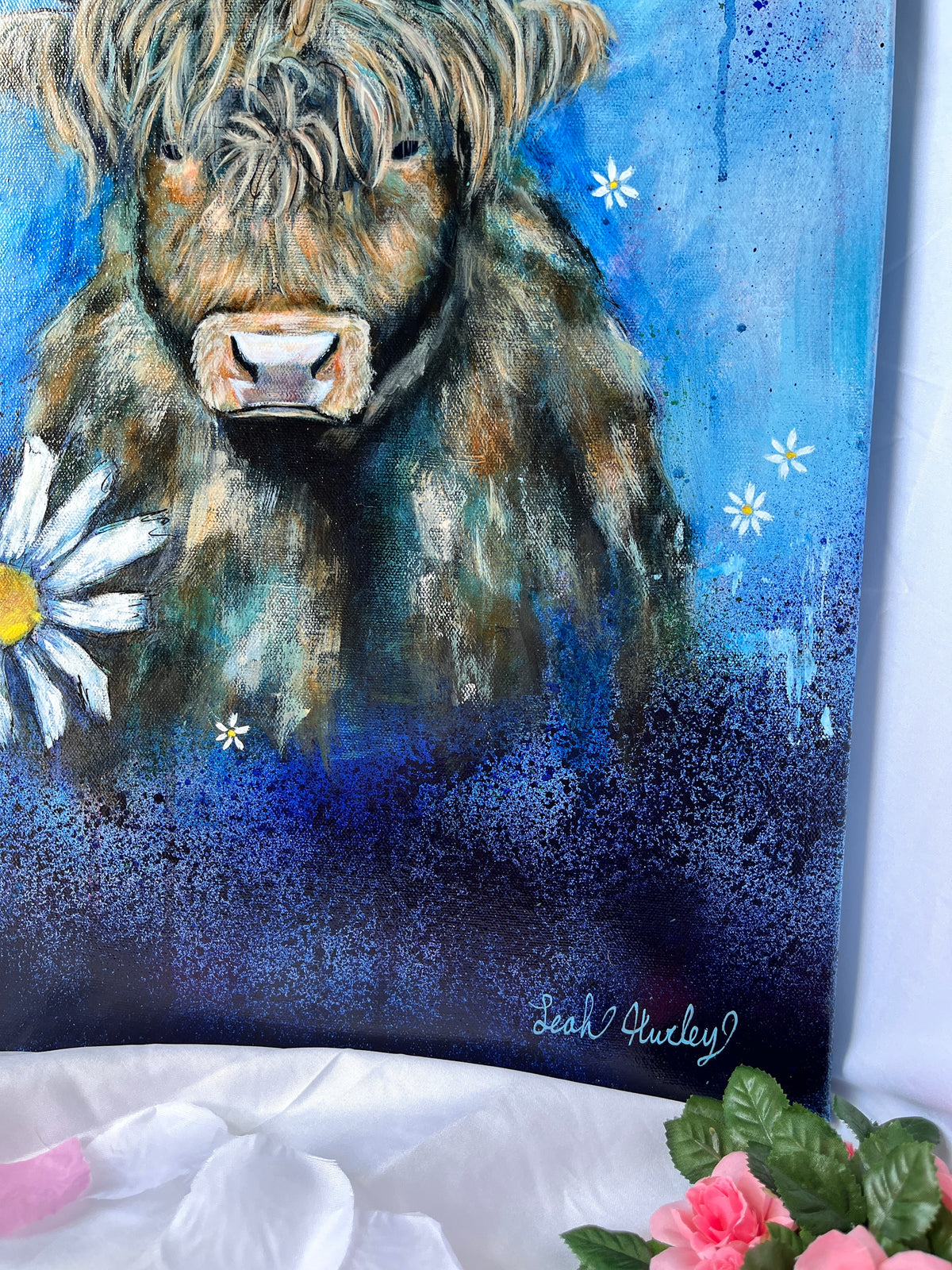 “Flowers in the Wind” Original Painting