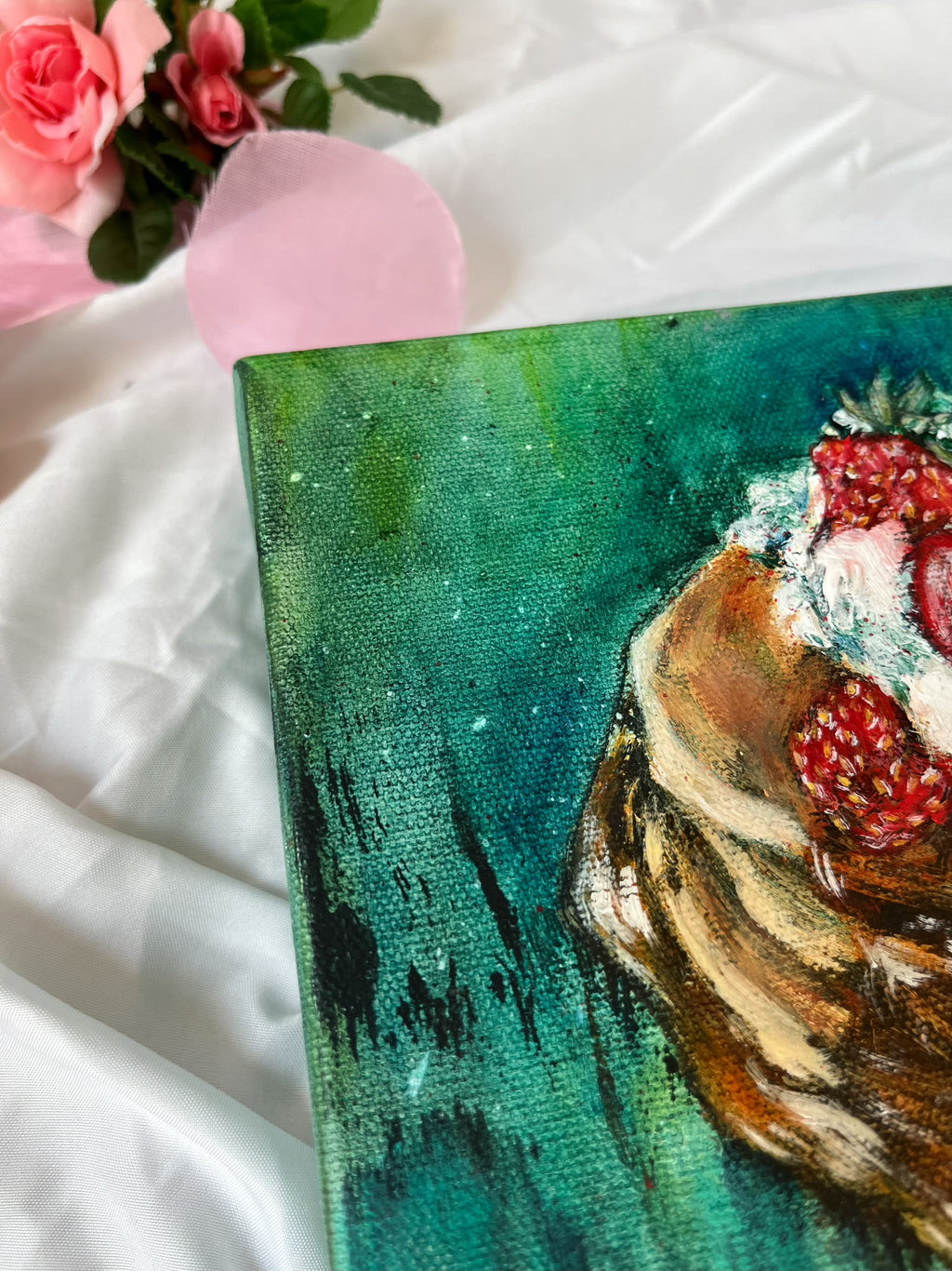 “Breakfast at the Cottage” Original Painting - 6x6”