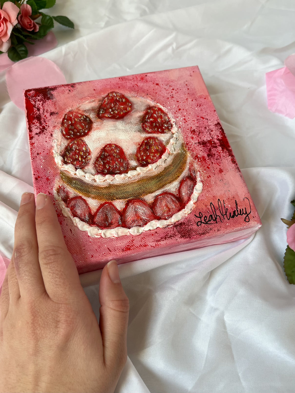 “Shortcake” Original Painting - 6x6”