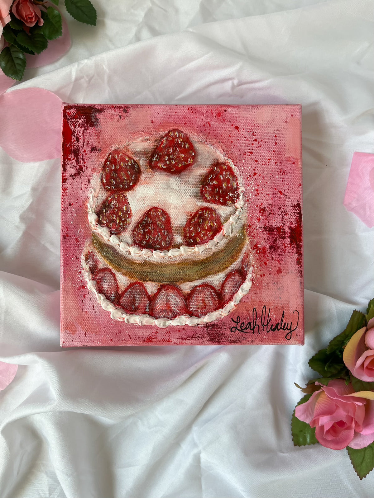 “Shortcake” Original Painting - 6x6”