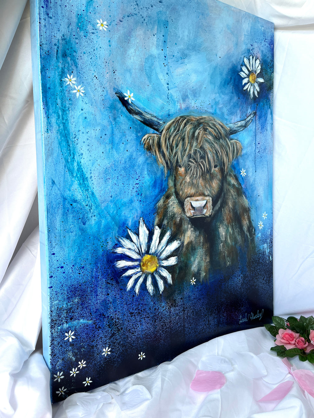 “Flowers in the Wind” Original Painting