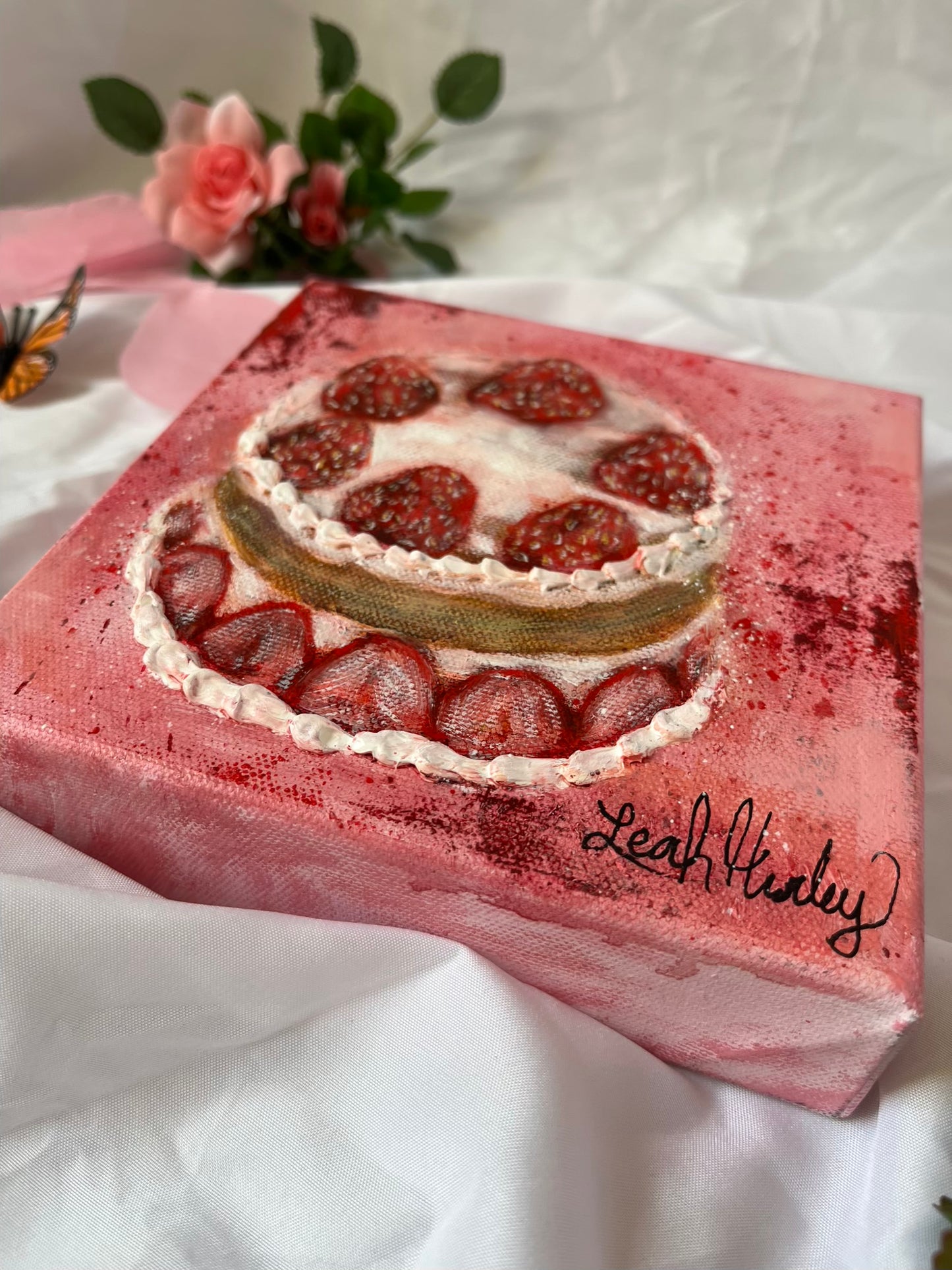 “Shortcake” Original Painting - 6x6”