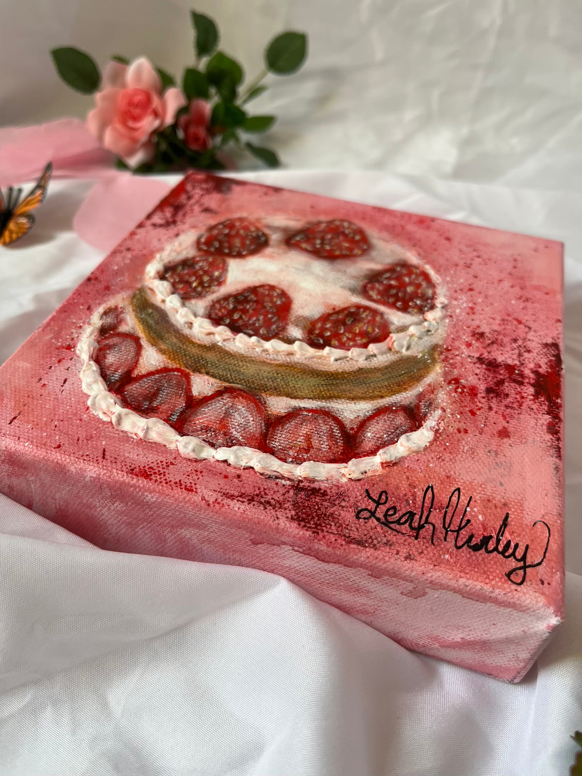 “Shortcake” Original Painting - 6x6”
