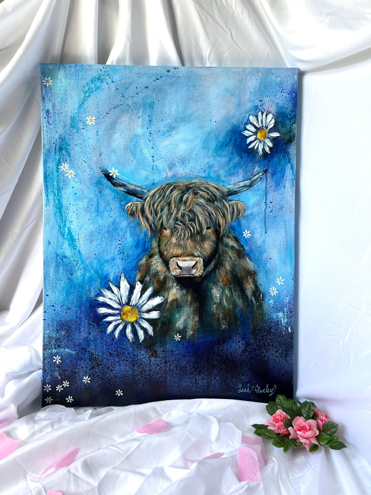 “Flowers in the Wind” Original Painting