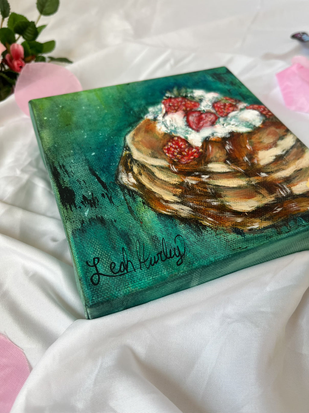 “Breakfast at the Cottage” Original Painting - 6x6”