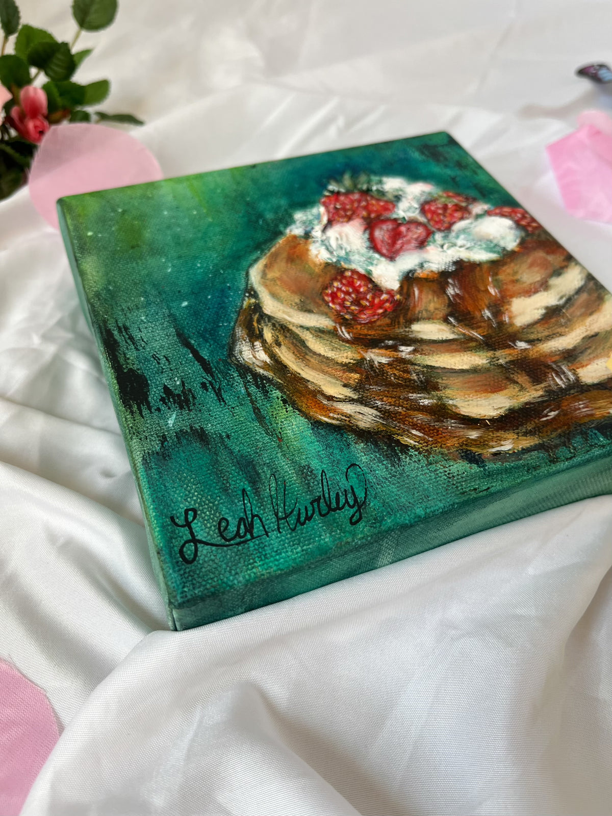 “Breakfast at the Cottage” Original Painting - 6x6”