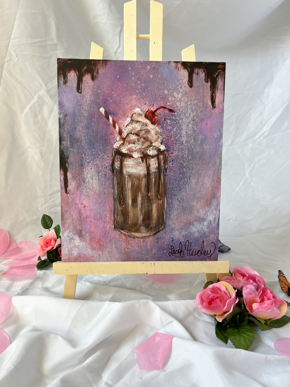 “Iridescent Milkshake” Original Painting - 8x10”
