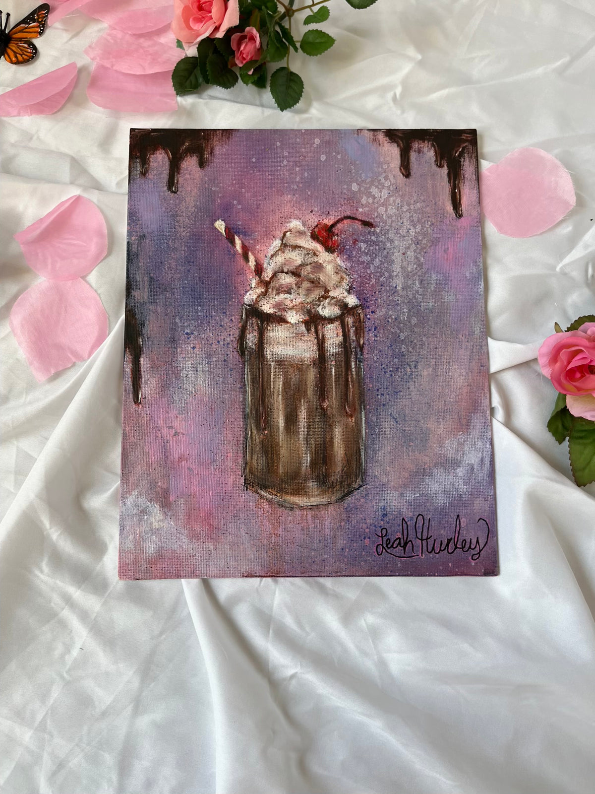 “Iridescent Milkshake” Original Painting - 8x10”
